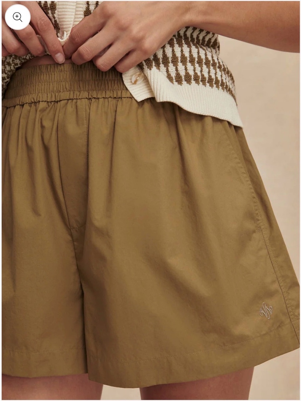 Varley Morales Short 2.5” Olive Green Relaxed Utility Nylon Shorts GUC